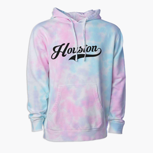 Houston Delaware Vintage Team Premium Tie-Dye Hoodie