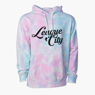 League City Texas Vintage Team Premium Tie-Dye Hoodie