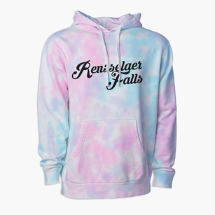Rensselaer Falls New York Vintage Team Premium Tie-Dye Hoodie
