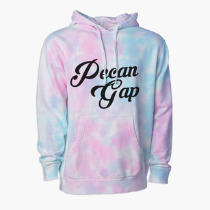 Pecan Gap Texas Vintage Team Premium Tie-Dye Hoodie