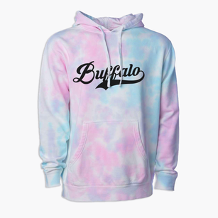 Buffalo North Dakota Vintage Team Premium Tie-Dye Hoodie