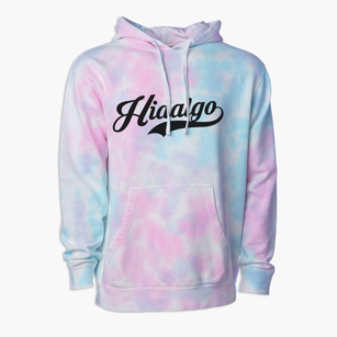 Hidalgo Illinois Vintage Team Premium Tie-Dye Hoodie