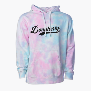 Dougherty Iowa Vintage Team Premium Tie-Dye Hoodie
