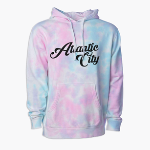Atlantic City Wyoming Vintage Team Premium Tie-Dye Hoodie