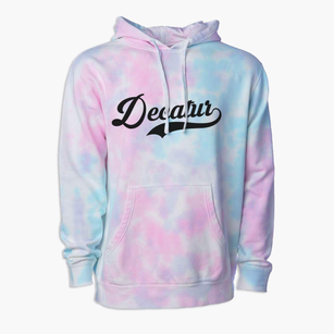 Decatur Illinois Vintage Team Premium Tie-Dye Hoodie