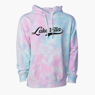 Lake Villa Illinois Vintage Team Premium Tie-Dye Hoodie