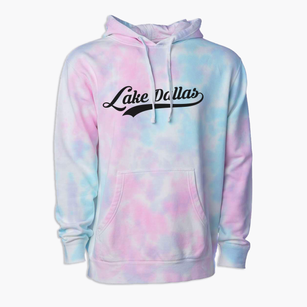Lake Dallas Texas Vintage Team Premium Tie-Dye Hoodie