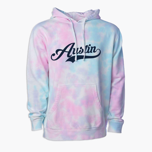 Austin Arkansas Vintage Team Premium Tie-Dye Hoodie