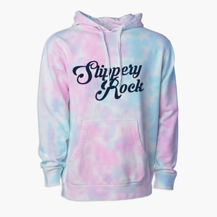 Slippery Rock Pennsylvania Vintage Team Premium Tie-Dye Hoodie