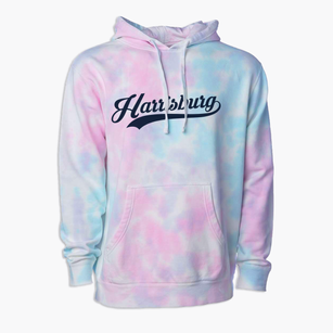 Harrisburg Arkansas Vintage Team Premium Tie-Dye Hoodie