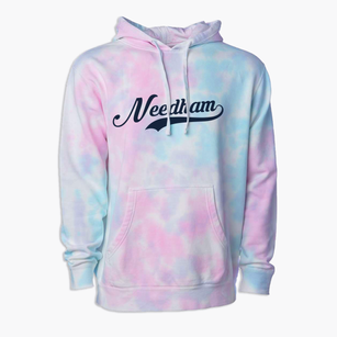 Needham Massachusetts Vintage Team Premium Tie-Dye Hoodie