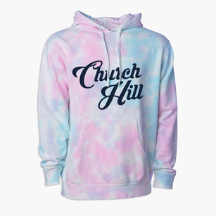 Church Hill Pennsylvania Vintage Team Premium Tie-Dye Hoodie