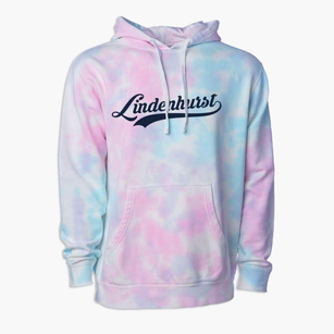 Lindenhurst New York Vintage Team Premium Tie-Dye Hoodie