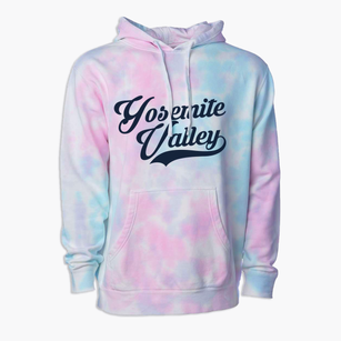 Yosemite Valley California Vintage Team Premium Tie-Dye Hoodie