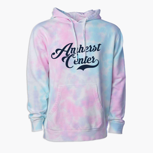 Amherst Center Massachusetts Vintage Team Premium Tie-Dye Hoodie