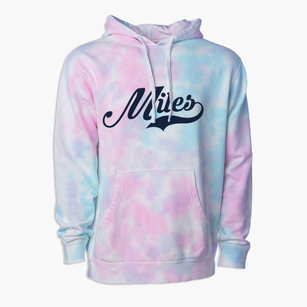 Miles Iowa Vintage Team Premium Tie-Dye Hoodie
