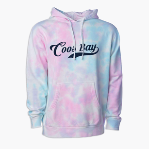 Coos Bay Oregon Vintage Team Premium Tie-Dye Hoodie