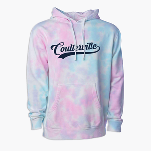 Coulterville California Vintage Team Premium Tie-Dye Hoodie