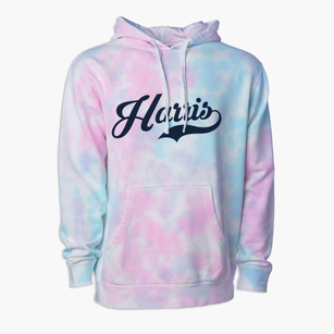 Harris Kansas Vintage Team Premium Tie-Dye Hoodie