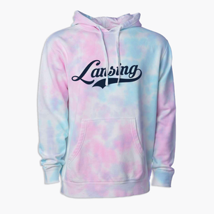 Lansing New York Vintage Team Premium Tie-Dye Hoodie