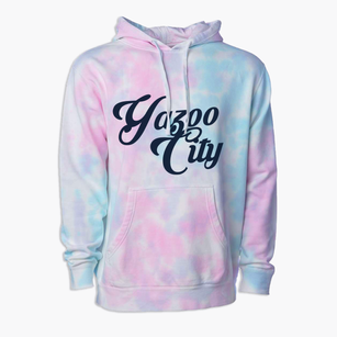 Yazoo City Mississippi Vintage Team Premium Tie-Dye Hoodie