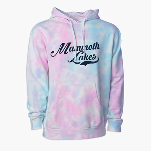 Mammoth Lakes California Vintage Team Premium Tie-Dye Hoodie