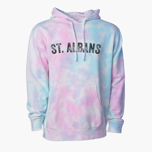 St. Albans Maine Timeless Retro Premium Tie-Dye Hoodie