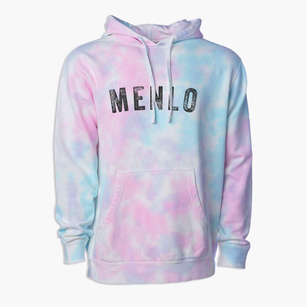 Menlo Iowa Timeless Retro Premium Tie-Dye Hoodie