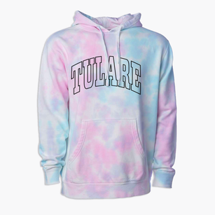 Tulare California Trendy Block Premium Tie-Dye Hoodie
