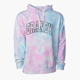 Granby New York Trendy Block Premium Tie-Dye Hoodie