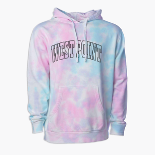 West Point Iowa Trendy Block Premium Tie-Dye Hoodie