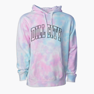 Dill City Oklahoma Trendy Block Premium Tie-Dye Hoodie