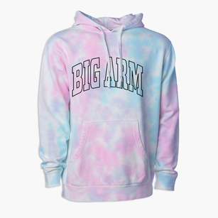 Big Arm Montana Trendy Block Premium Tie-Dye Hoodie