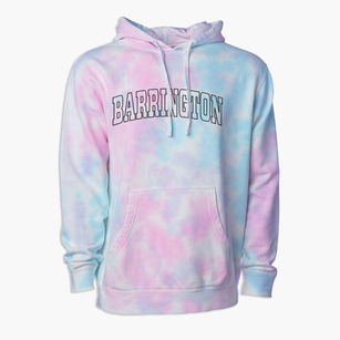 Barrington New Hampshire Trendy Block Premium Tie-Dye Hoodie