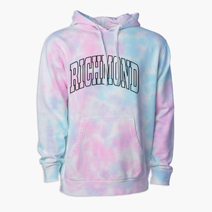 Richmond Rhode Island Trendy Block Premium Tie-Dye Hoodie