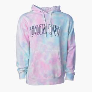 Uniontown Ohio Trendy Block Premium Tie-Dye Hoodie