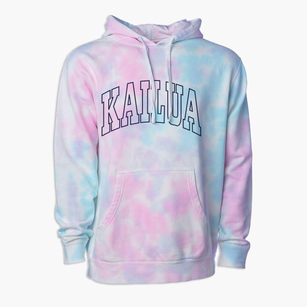 Kailua Hawaii Trendy Block Premium Tie-Dye Hoodie