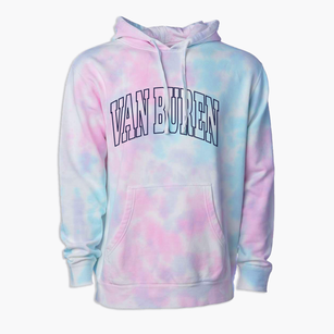 Van Buren Missouri Trendy Block Premium Tie-Dye Hoodie