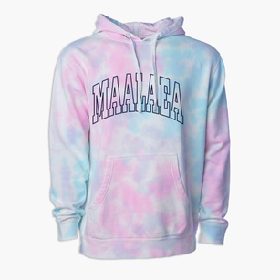 Maalaea Hawaii Trendy Block Premium Tie-Dye Hoodie