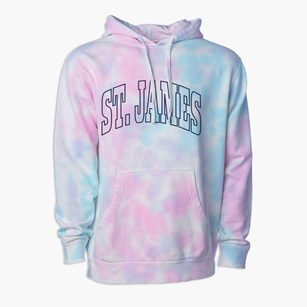 St. James New York Trendy Block Premium Tie-Dye Hoodie