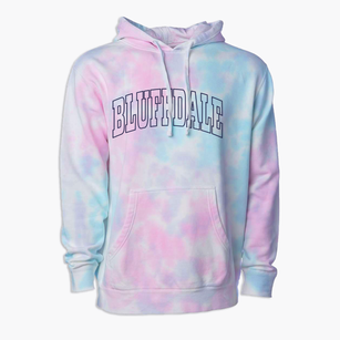 Bluffdale Utah Trendy Block Premium Tie-Dye Hoodie