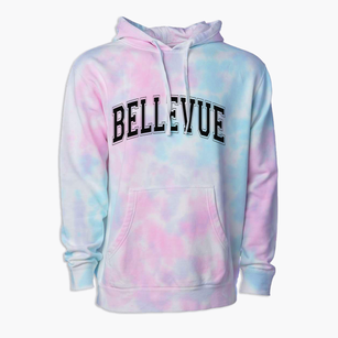 Bellevue Washington Varsity Premium Tie-Dye Hoodie