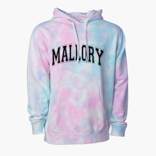 Mallory West Virginia Varsity Premium Tie-Dye Hoodie