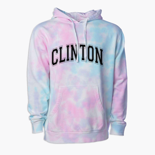 Clinton Iowa Varsity Premium Tie-Dye Hoodie