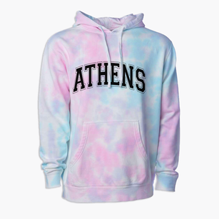 Athens Maine Varsity Premium Tie-Dye Hoodie