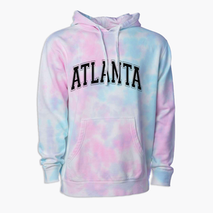 Atlanta Georgia Varsity Premium Tie-Dye Hoodie