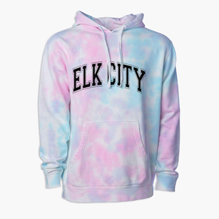 Elk City Kansas Varsity Premium Tie-Dye Hoodie