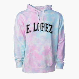 E. Lopez Texas Varsity Premium Tie-Dye Hoodie