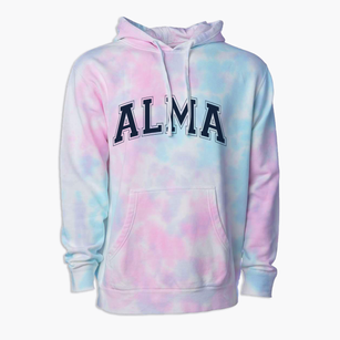 Alma Arkansas Varsity Premium Tie-Dye Hoodie