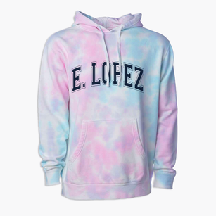 E. Lopez Texas Varsity Premium Tie-Dye Hoodie
